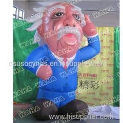 3D Inflatable Einstein Human Mascot Cartoon