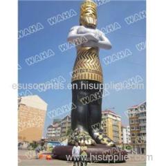 8-15m High Giant Inflatable Gold Human And Inflatable Man