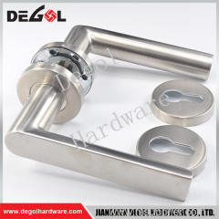 China manufacturer double sided stainless steel solid lever mortise handle