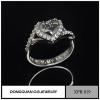 On Line Shopping White Gold CZ Ring 925 /Gemstone Heart Ring