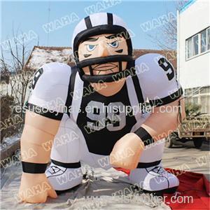 3m High Inflatable Football Sportsman Player