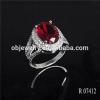 18K/24K Gold Plating Silver 925 Jewelry Sterling Ring /Wedding Ruby Ring