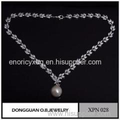 Handmade Jewelry White Gold Freshwater Pearl Necklace Pendant Designs