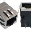 Single Port Tab Down 10/100Base Without LED With Spring RJ45 Connector