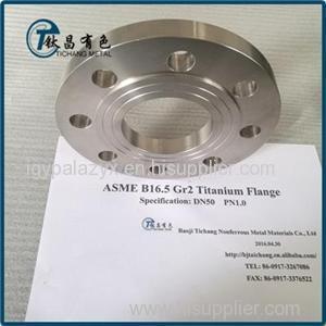 Corrosion Resistance Titanium Alloy Plate Flanges