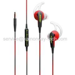 New Bose SoundSport In-Ear Wired Stereo Earphones Power Red With Apple Control