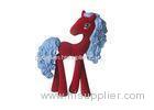 Red PVC 3D My Little Pony Friendship Toys ABS Eyes Lovely Smooth Touch