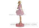 Pink Dress Lovely Disney Plastic Figures Fashion Barbie Doll Toys For Girls
