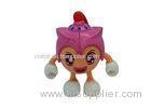 Cute Plastic Little Cool Action Figures Pink Big Mouth Style For Home Decoration