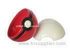 Red / White Small Plastic Toy Capsules For Vending Machine 1.5 Inch EN71 Approval