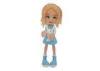 Blue Sky Dress Plastic Girl Doll Toys Beautiful With Pear Short Hair