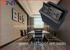 Office Conference Desktop Power Sockets Aluminum Alloy Brushed With Network