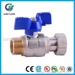 Brass Water Meter Ball Valve with Female and Free Nut