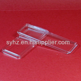 Acrylic rectangle coin capsule 