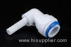 White 3 8 Inch Quick Connect RO System Parts Stem Adapter Plastic Elbow Fittings