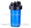 Household 10 Inch Filter Housing / Water Filter Cartridge Housing With 3 4 Thread Inlet Outlet