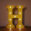 12&quot; Alphabet Marquee Fairground Letter Lights With Light Bulbs Battery Powered