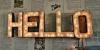 Customized Rustic Metal Marquee Letter Lights for Wall Decoration 12&quot; Vintage