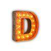 Home Decor Vintage Marquee LED Lighted Letter &quot;D&quot; Sign Battery Operated