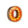 Home Decorative Lit Vintage Letter Lights / LED Carnival Lights Alphabet Letter O