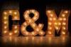 Alphabet Decorative LED Illuminated Marquee Letters Lights Customized Shape