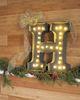 Customized Metal Large Vintage Letter Lights For Indoor / Outdoor Decoration