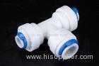 RO System Quick Connect Tee Plastic 12mm Push Fit Plumbing Fittings