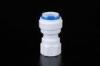 RO Filter Parts 1 4 Female Quick Connect Fittings White Body With Blue Locking Clip