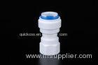 RO Filter Parts 1 4 Female Quick Connect Fittings White Body With Blue Locking Clip