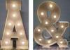 Metal Illuminated LED Giant Letters With Light Bulbs Battery Operated