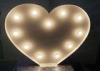 Heart Shape Marquee LED Wedding Letter Lights With Long Life LED Light Bulbs
