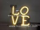 Brightness Neon Vintage Love Marquee Letters For Wedding Party 50cm Gloss White