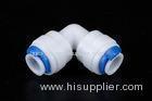 Union Plastic Quick Connect Fittings Water Filter Adapter L Shaped With Two Open Bender