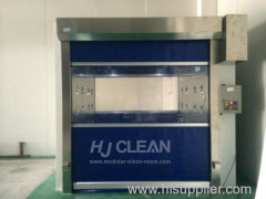 Cargo Air Shower Booth with Fast Rolling Door