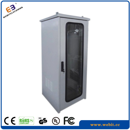 Double wall type glass door outdoor cabinet