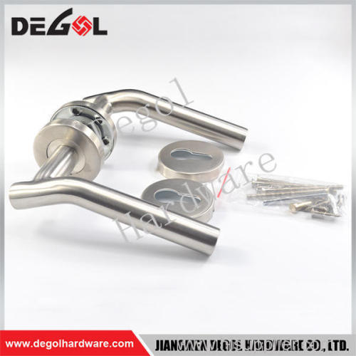 New design stainless steel tube lever types of interior door handle set