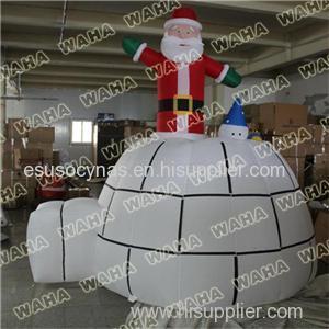 Best Selling Inflatable Grinch Santa In Chimney