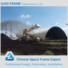Antirust prefab space frame structure steel coal shed