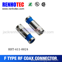 Manufacture CATV Male F type connector RG11 RG6 Compression F Connector