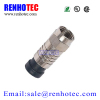f type connector male compression connector for rg6 cable