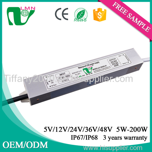 36V 20W ce rohs constant voltage waterproof OEM led power supply