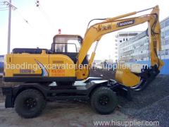 Small Wheel Excavator 0.3m2 bucket with 8 wheel