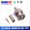 rf connector BNC male plug crimp electrical connector pbt gf20 for CATV Camera