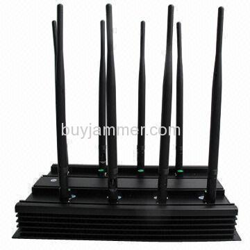 8 Bands Adjustable All 3G 4G Cell Phone Signal Jammer and GPS WiFi Lojack Jammer