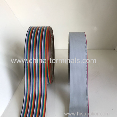 10Ft Multi-Color Flat Ribbon  Cables 10P-64P Conductors 1.27mm