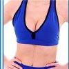 Women Fitness Suit Workout Clothes Women Set Patchwork Padded Bra Crop Top And Elastic Capri Legging