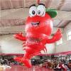 Inflatable Animal Shrimp Logo For Store Promotion