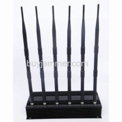 15W High Power 6 Antenna Cell Phone WiFi 3G UHF Jammer