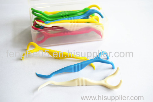 Y shape PTFE and Nylon dental floss pick holder