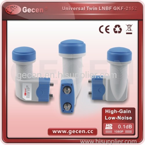 Gecen Digital Universal Ku band Twin LNB (Model GKF-2152)